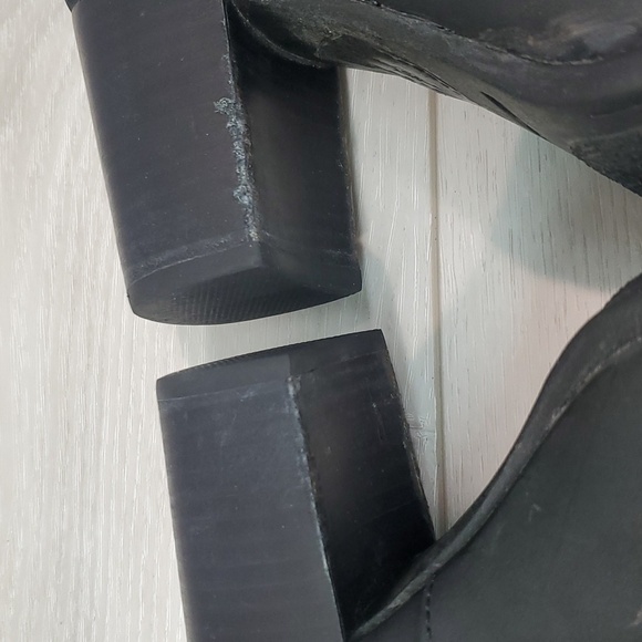 Born Women Allegra Leather Comfort Heels shoes boots sz 8 - Picture 10 of 15